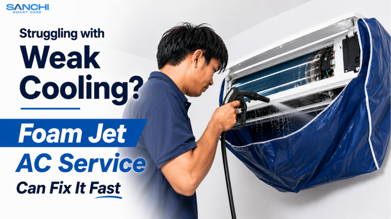 Struggling with Weak Cooling? Foam Jet AC Service Can Fix It Fast