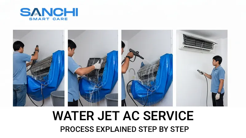 Water Jet AC Service Process Explained Step by Step