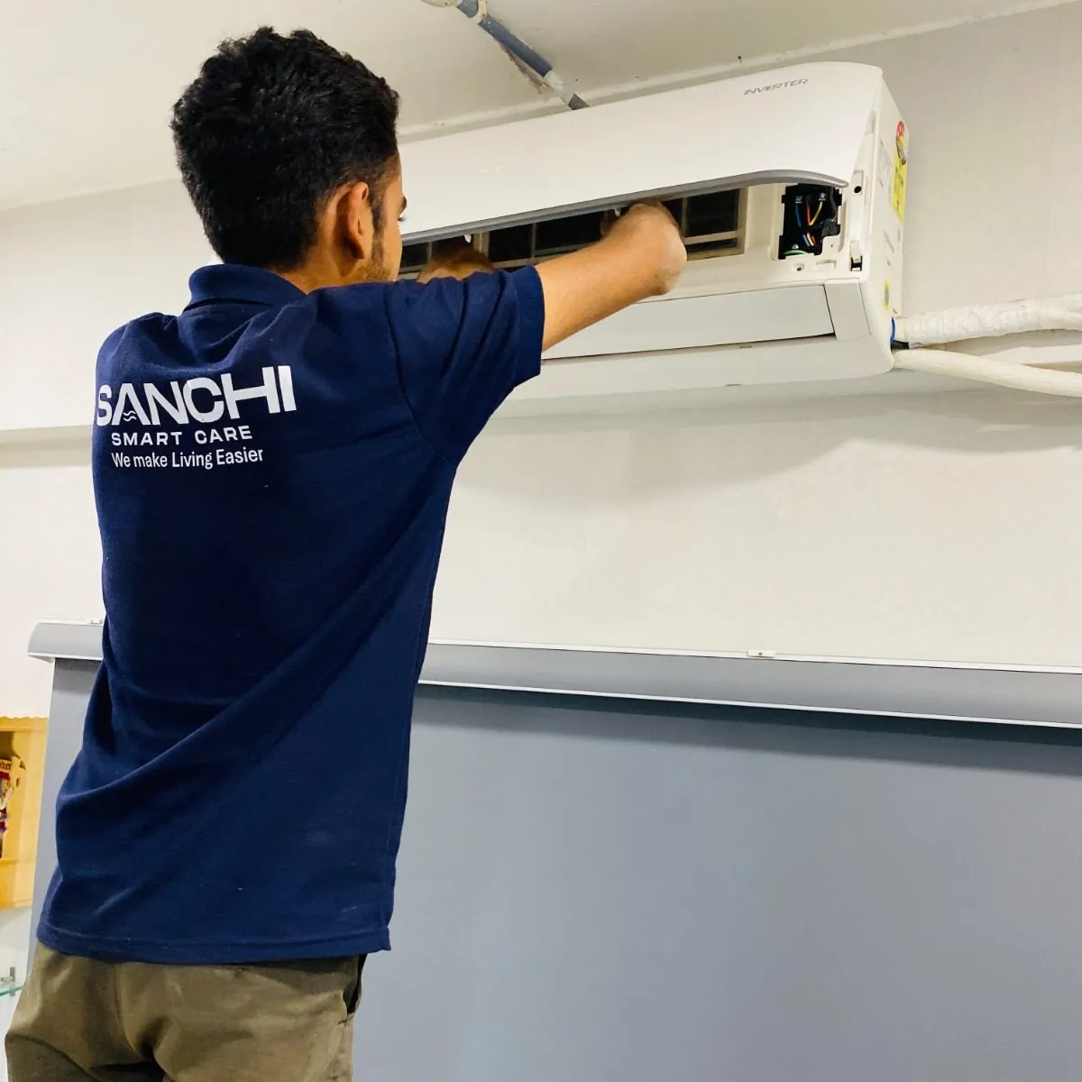 Sanchi Smart Care technician in uniform